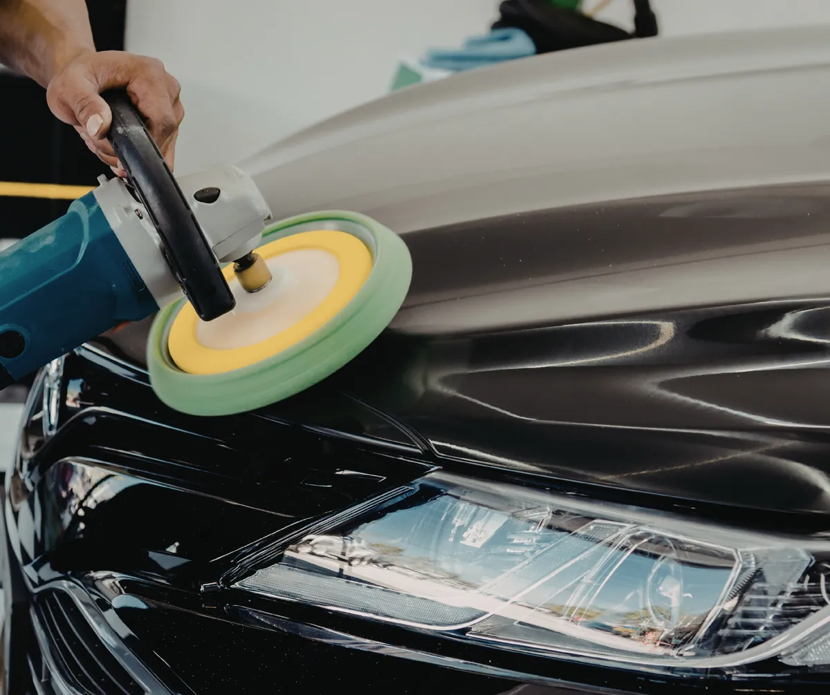 Precision buffing for color matching on body panel